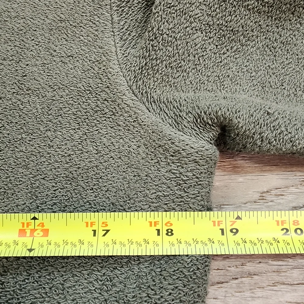 BE GOOD Organic Cotton Grean Open Face Cardigan Jacket Size Medium